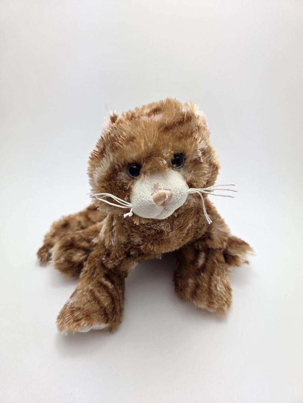 Vintage Webkinz Ginger Cat Plush with No Tag/Code, Ganz Plush Rare (9 inch)